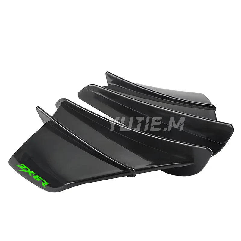 Motorcycle Winglet Fixed Wind Wing For Kawasaki ZX-6R ZX-636 ZX6R ZX 6R 2024 Aerodynamic Winglet - Automotive LED Light
