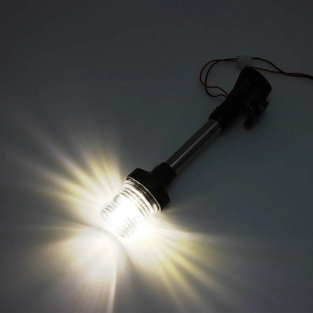 12V 24V Fold Down Navigation Light Boat LED Sailing Signal Light Yacht Marine 180 Degree Navigat - Automotive LED Light