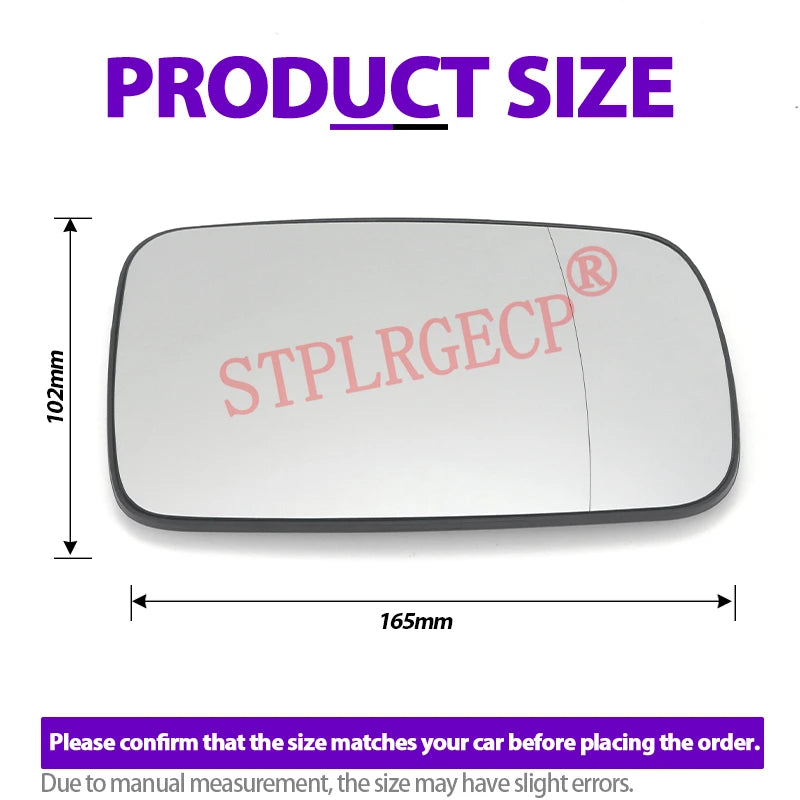 Stplrgecp Passenger Side Driver Side Left or Right Door Side Heated Wing Mirror  for BMW E65 E66 E46 2000-2008 - Automot