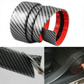 Universal Car Stickers Doorsill Bumper Threshold Step Carbon Fiber Protector Guard Strip Sticker - Automotive LED Light