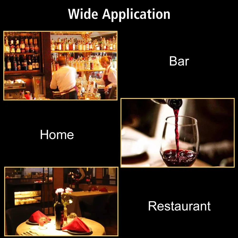 4 in 1 Stainless Steel Frozen Stick Beer Chiller Stick Wine Cooling With Wine Pourer+Stopper+Cut - Automotive LED Light
