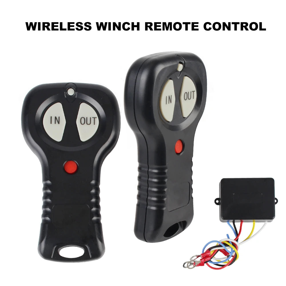 12V Car Winch Switch 24V Trailer Winch Remote Control For Jeep Off-road ATV Truck RF Wireless Sw - Automotive LED Light