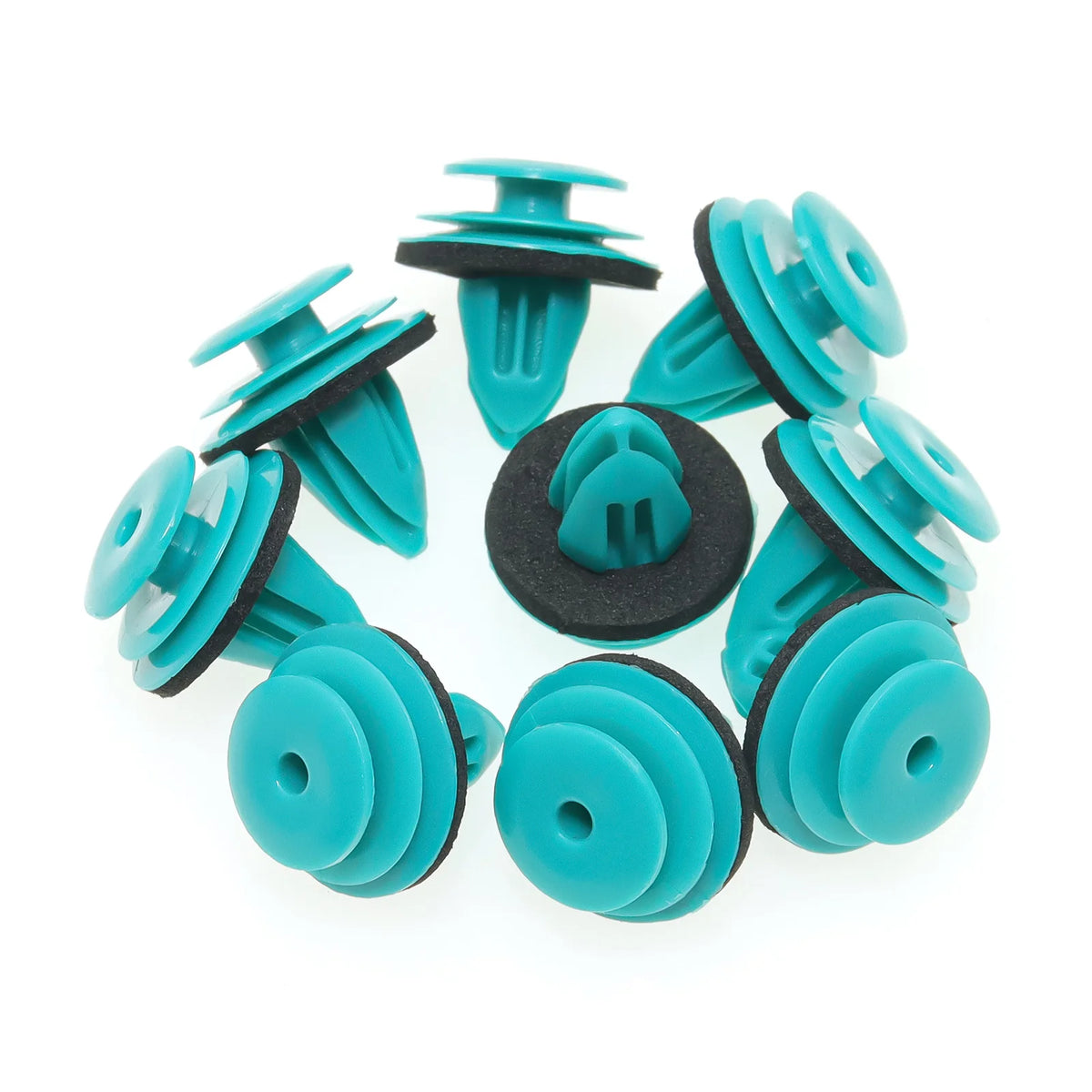 100pcs 9mm Hole Auto Fastener Clips Noise Insulation Car Accessories Plastic Trunk Screw Rivets  - Automotive LED Light