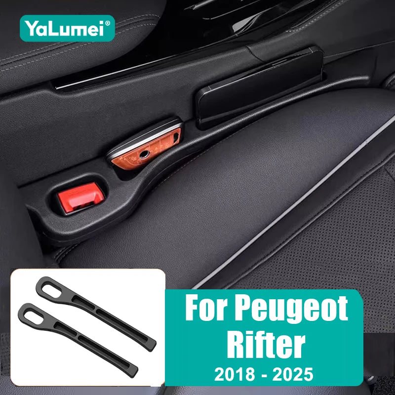 2PCS Car Seat Crevice Leak Proof Strips Gap Side Seam Filler Storage For Peugeot Rifter 2018 201 - Automotive LED Light