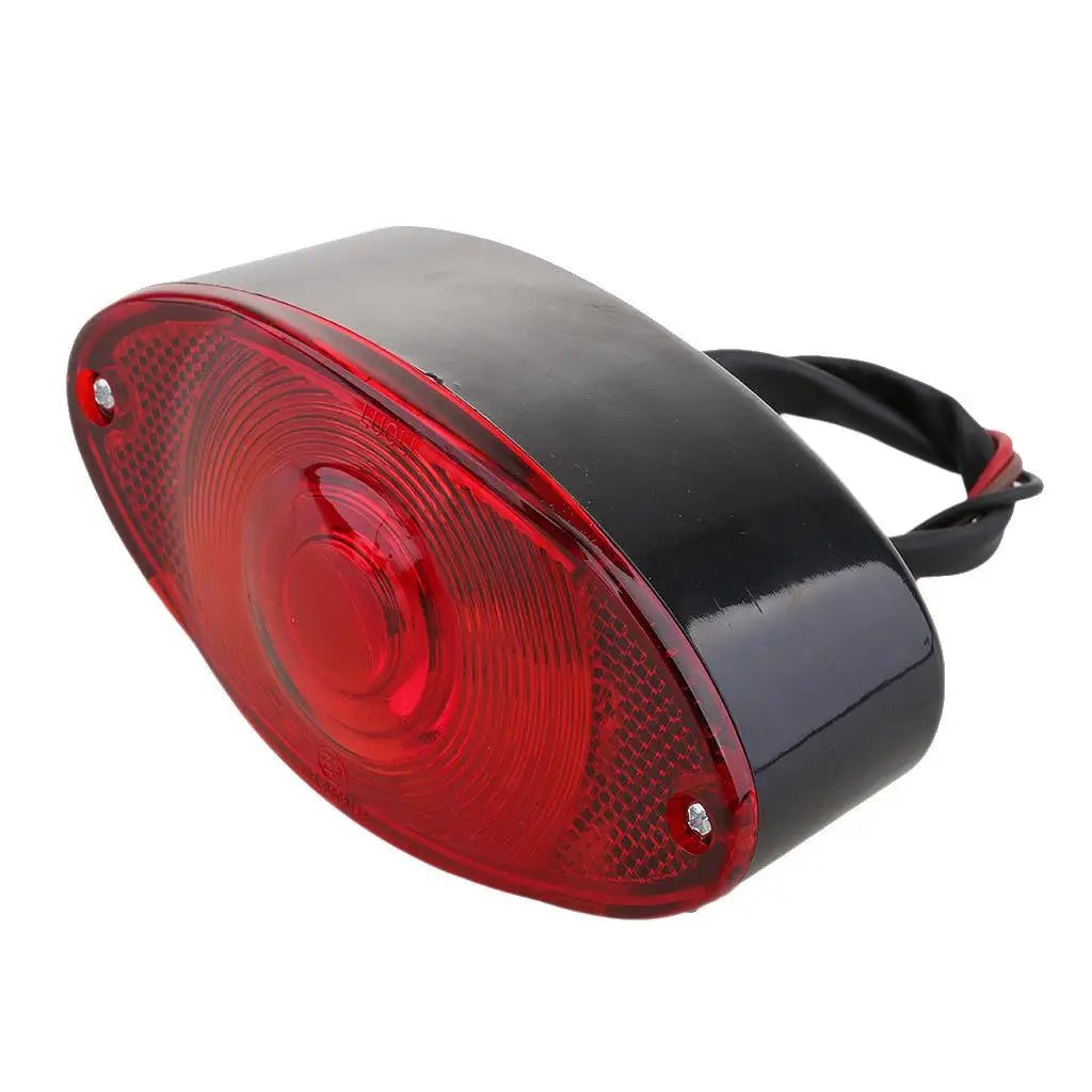 Motorcycle Rear Brake Light LED License Plate Lamp Universal Waterproof Tail Light for Bicycle A - LED Motorcycle Light