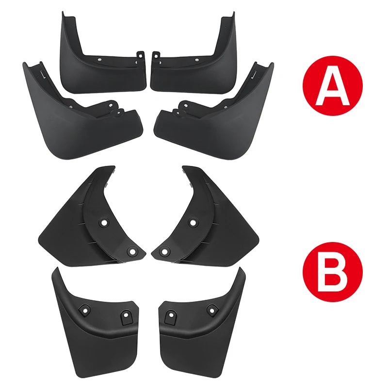 For Tesla Model Y 2021 2022 2023 2024 Car Mud Flaps Front Rear Wheels Mudguards Fender Accessori - Automotive LED Light