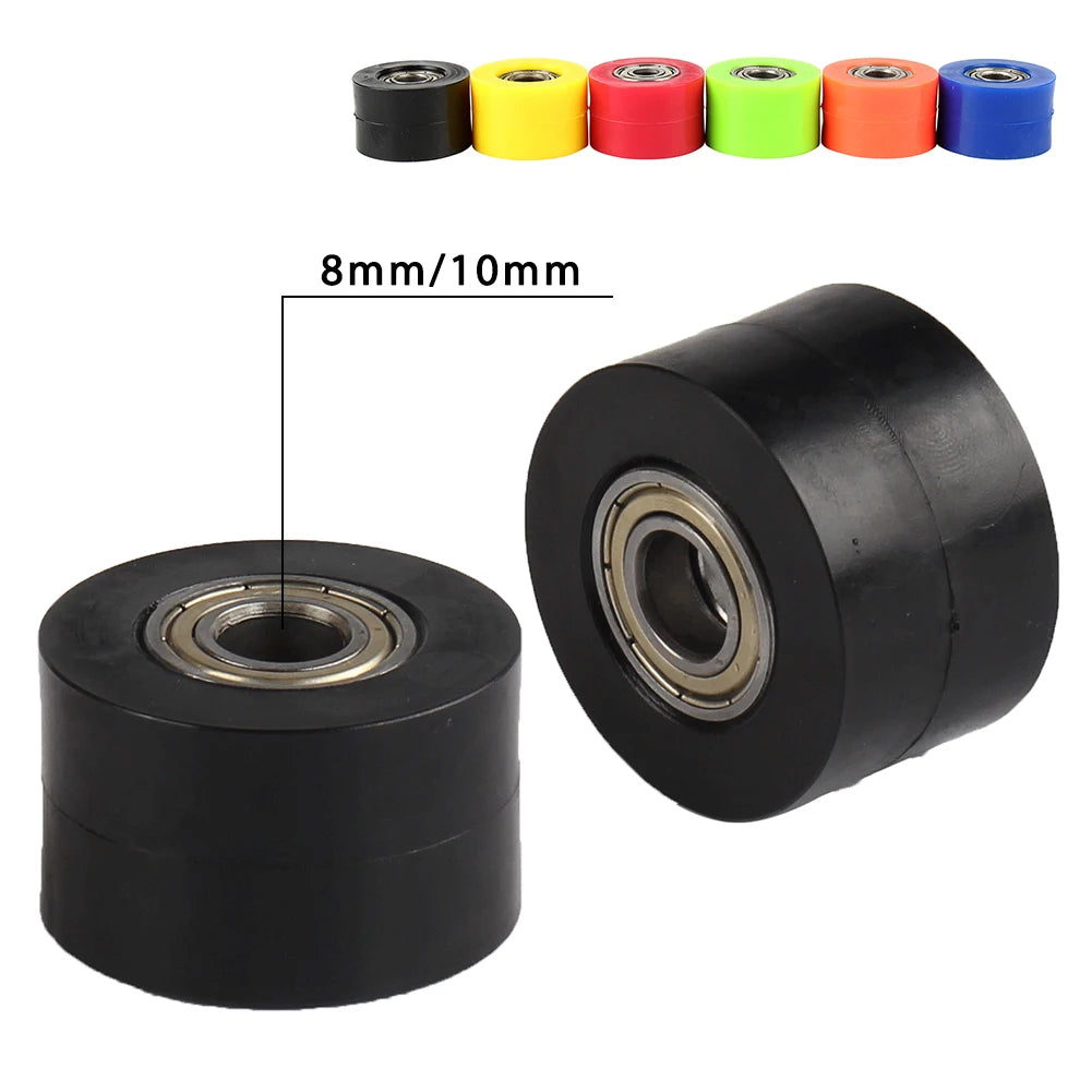 Universal Motorcycle 8mm/10mm Chain Roller Tensioner Pulley Wheel Guide For KTM Honda Yamaha Kaw - Automotive LED Light