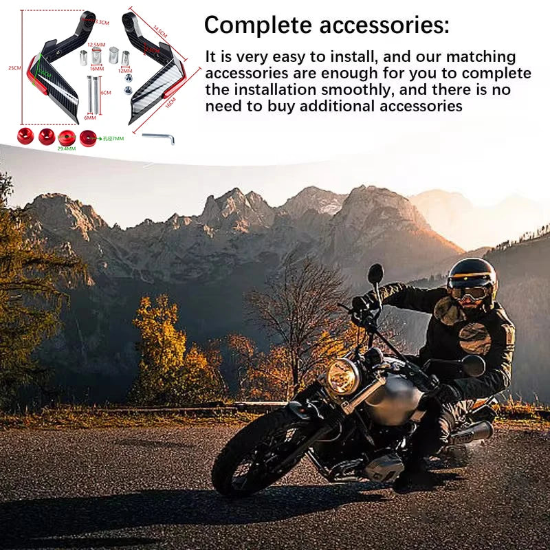 For ER6N ER6F ER-6N ER-6F 2006-2016 Motorcycle Handguard Shield Hand Guard Prote for ER6N ER6F 2006-2016 - Automotive LE
