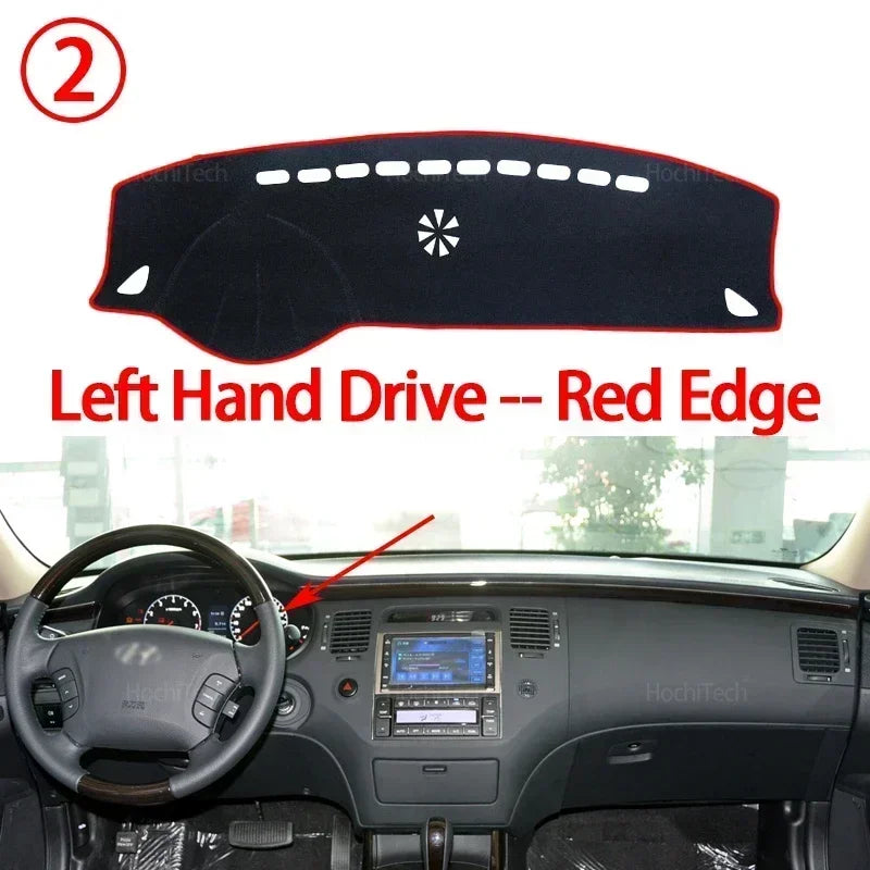 For Hyundai Grandeur Azera 2006 2007 2008 2009 2010 2011 High Quality Dashboard Mat Dashmat Cove - Automotive LED Light