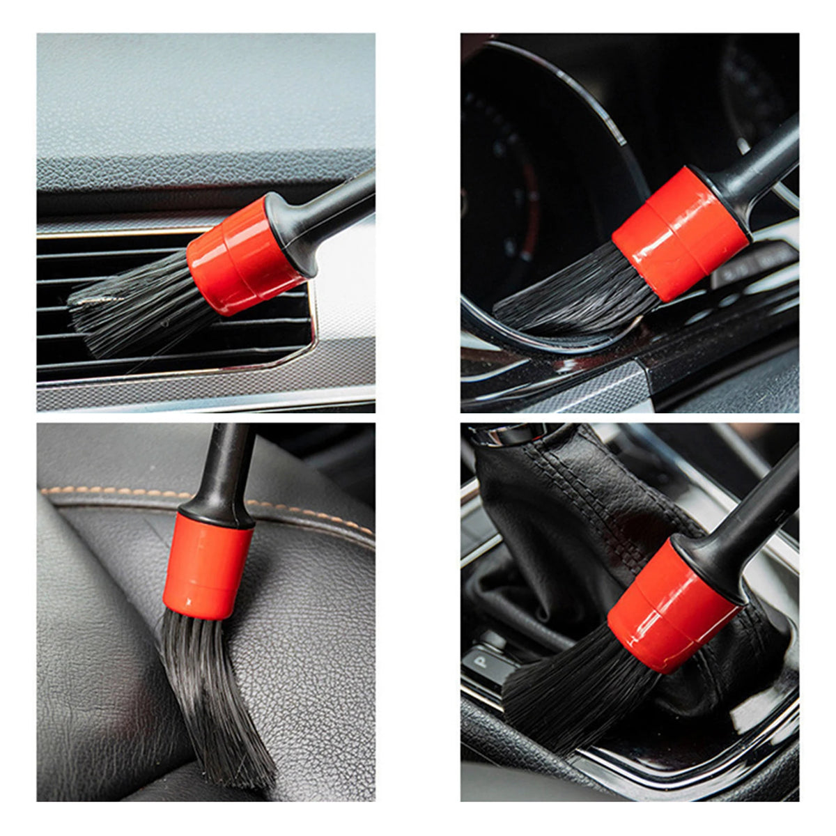 5 Sizes Auto Car Detailing Brushes Kit for Wheels Engine Console Dashboard Interior Exterior Cle - Automotive LED Light