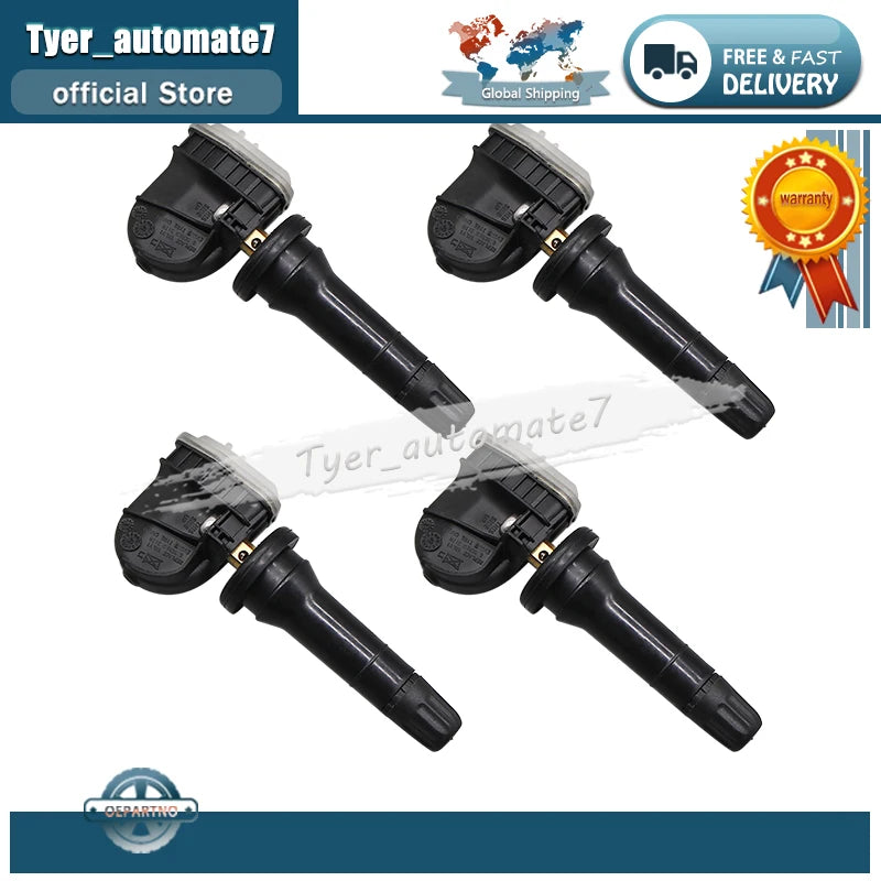 Set of (4) TPMS 3641100XKR02A 433MHz Tire Pressure Sensor for Great Wall Hover H for Great Wall F7X F7 H6 - Automotive L