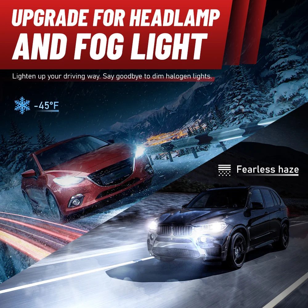 H1 H7 LED Headlight Bulb Mini 1700W 1800000LM CSP for Car Headlamp Fanless Light for Mini H1 H7 - Canbus LED Headlight B