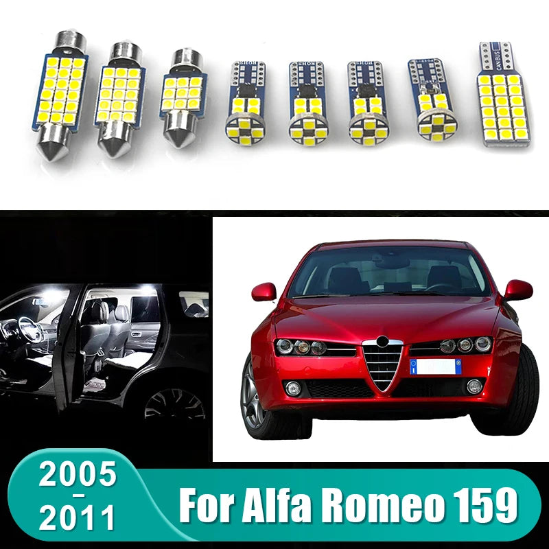 For Alfa Romeo 159 2005 - 2011 14pcs Car LED Interior Reading Lamp Door Trunk Gl for Alfa Romeo 2005-2011 - Automotive L