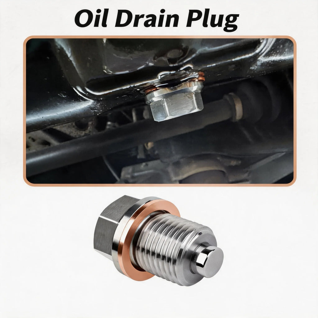 Premium Stainless Steel Magnetic Oil Drain Plug Screw Nut Oil Pan Nut M16*1.5/M1 for M16 M12 M14 - Automotive LED Light