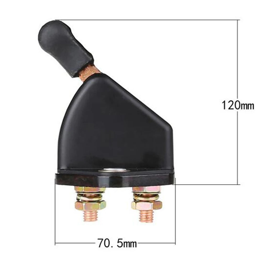 Durable Cut Off Battery Isolator Switch Double Poles Waterproof Knob Switch for Car Boat Trailer - Automotive LED Light
