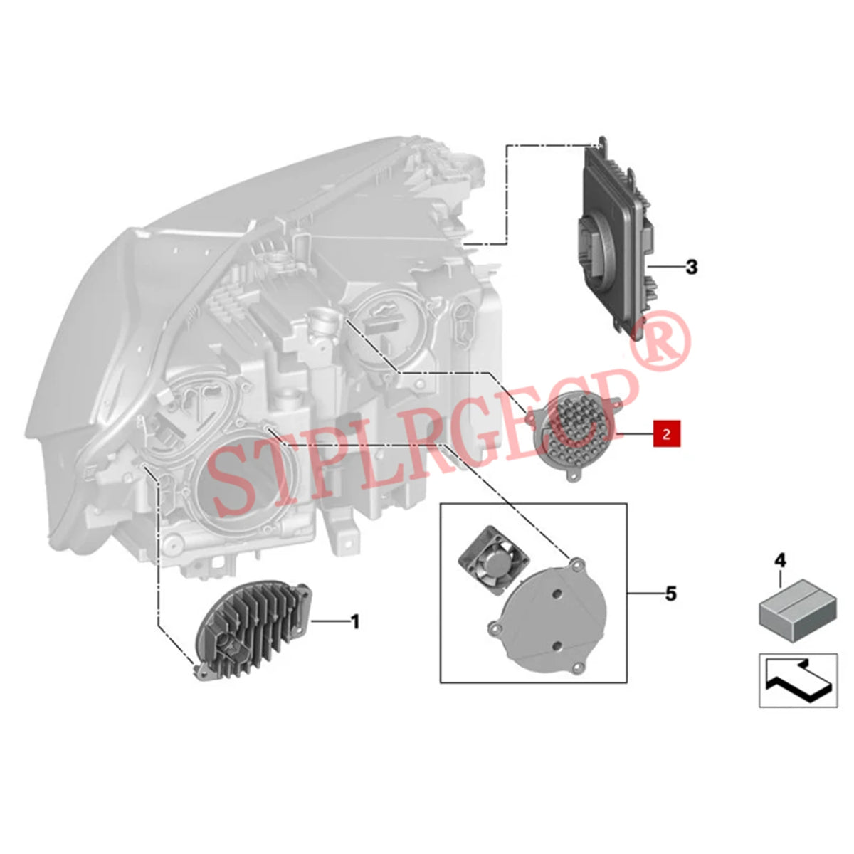 For BMW X5 G05 X6 G06 X5M X6M Pre-LCi 2019-2022 63119477986 63119477985 Daytime  for BMW G06 G05 X6M 2019-2022 - Canbus
