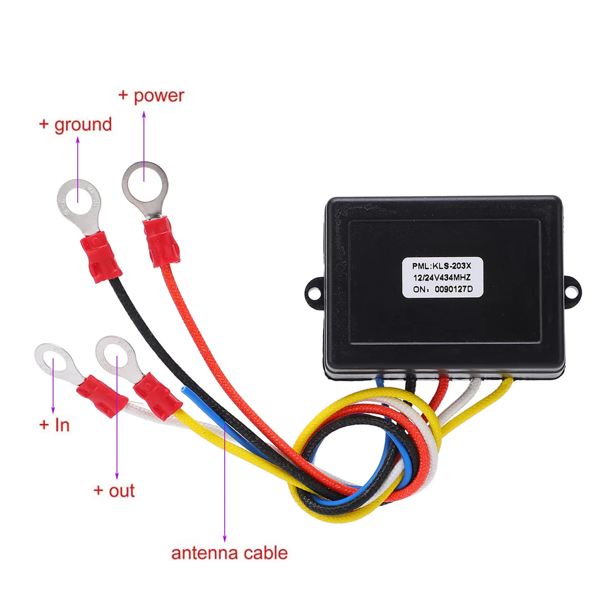 Universal Winch Wireless Remote Control Switch Kit with Receiver 12V 24V for Truck Jeep ATV SUV - Automotive LED Light