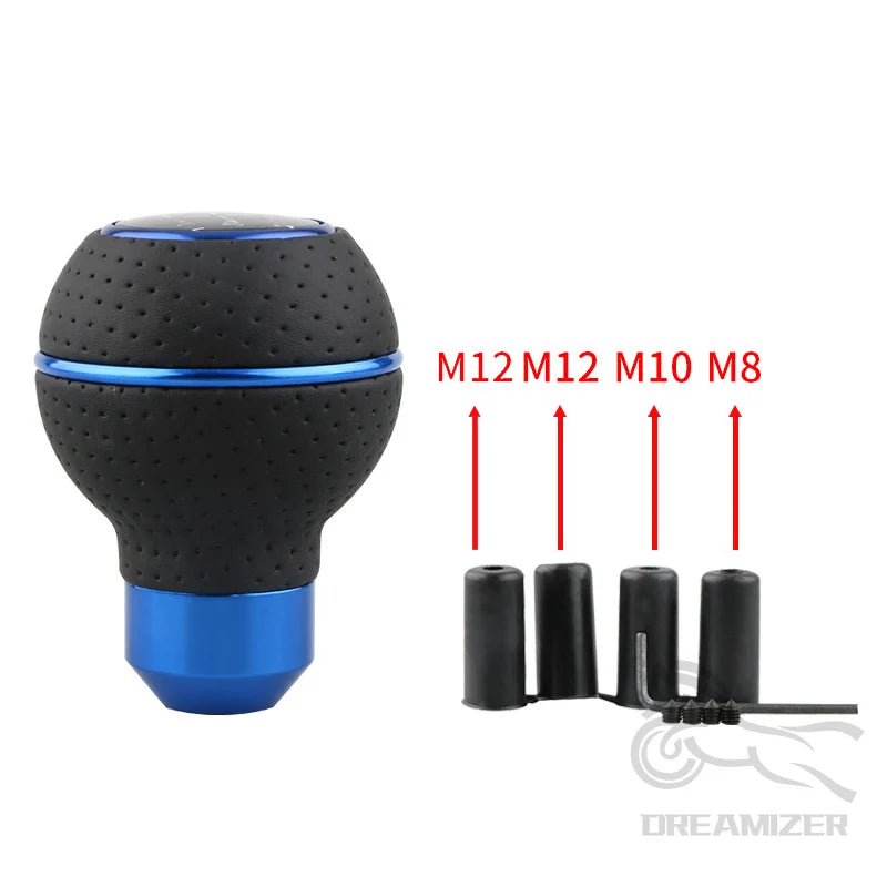 Universal Blue Car Gear Shift Knob 5 Speed for M8 M10 M11 M12 Shift Lever Gear Level Knob Shift  - Automotive LED Light