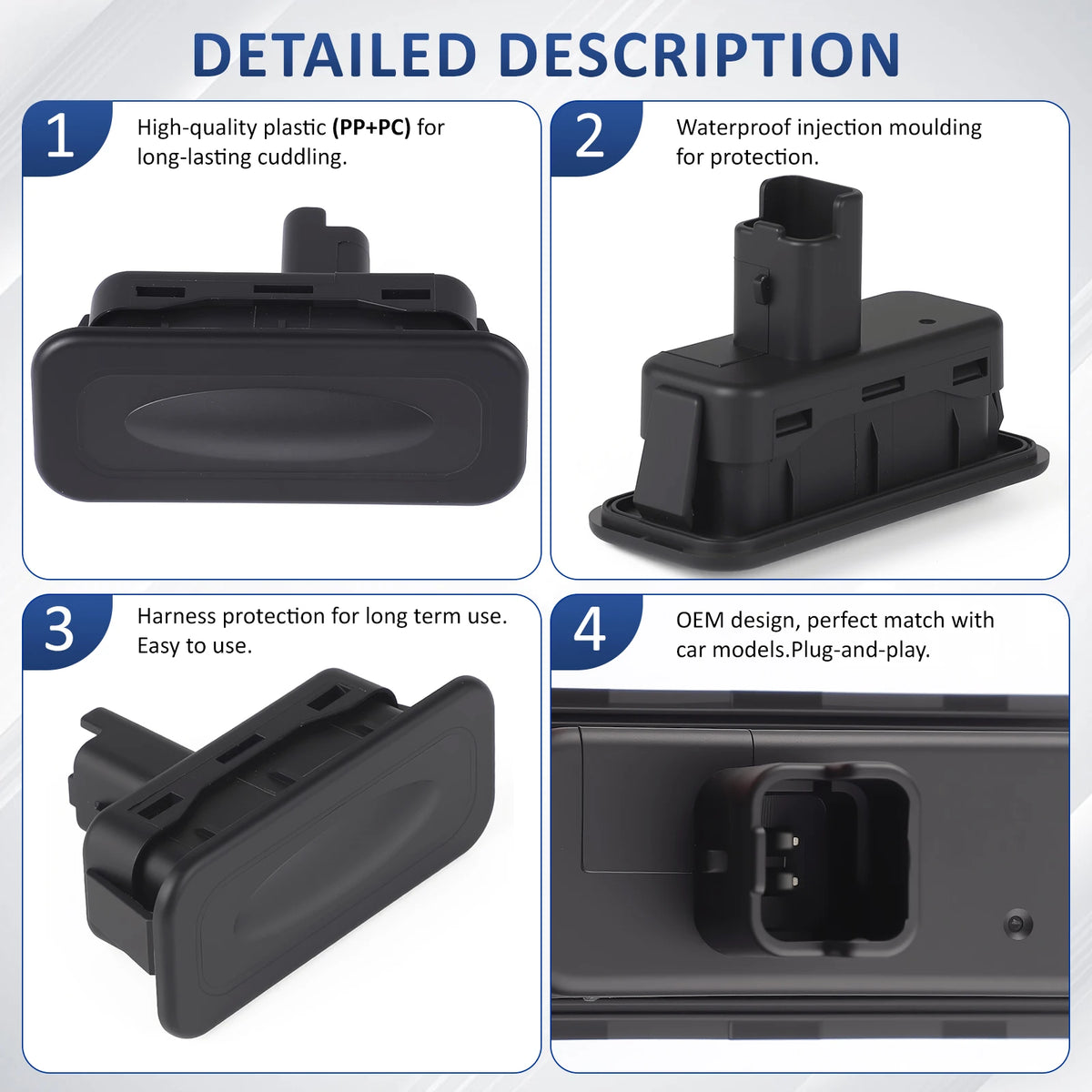 Central Lock Car Trunk Switch For Renault Clio Megane Captur Kangoo MK2 MK3 Clio for Renault MK4 MK3 MK2 - Automotive LE