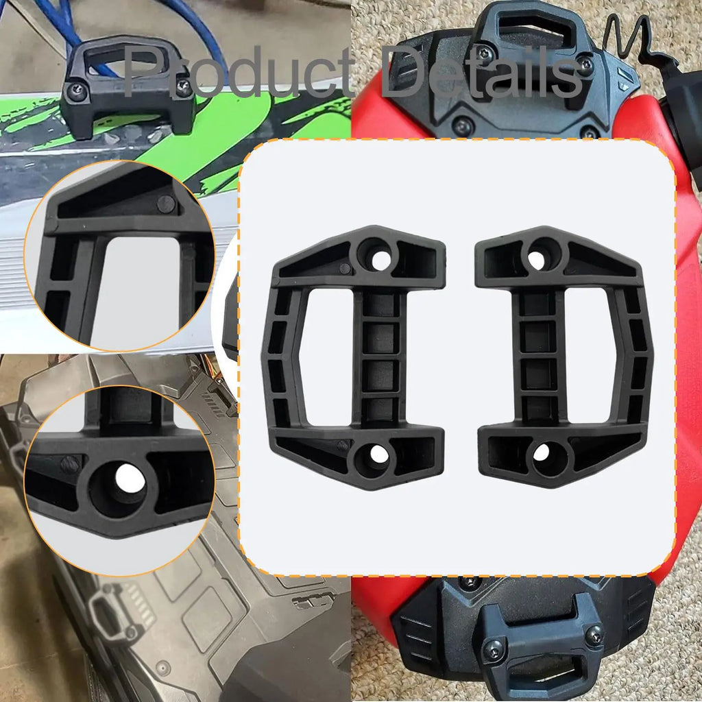 2x Luggage Rack Base Kit Accessories 860201806 Compatible Black Snowmobile Luggage Rack Mount fo - Automotive LED Light