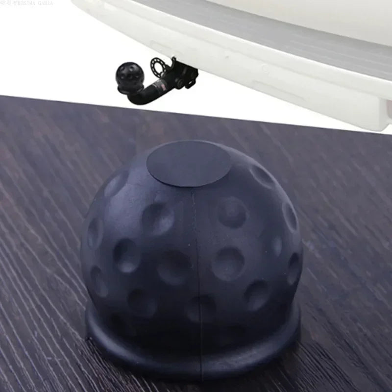 50mm Tow Bar Ball Cover Cap Universal Rubber Ball Hood Trailer Hitch Protect Towball Trailer Bal - Automotive LED Light