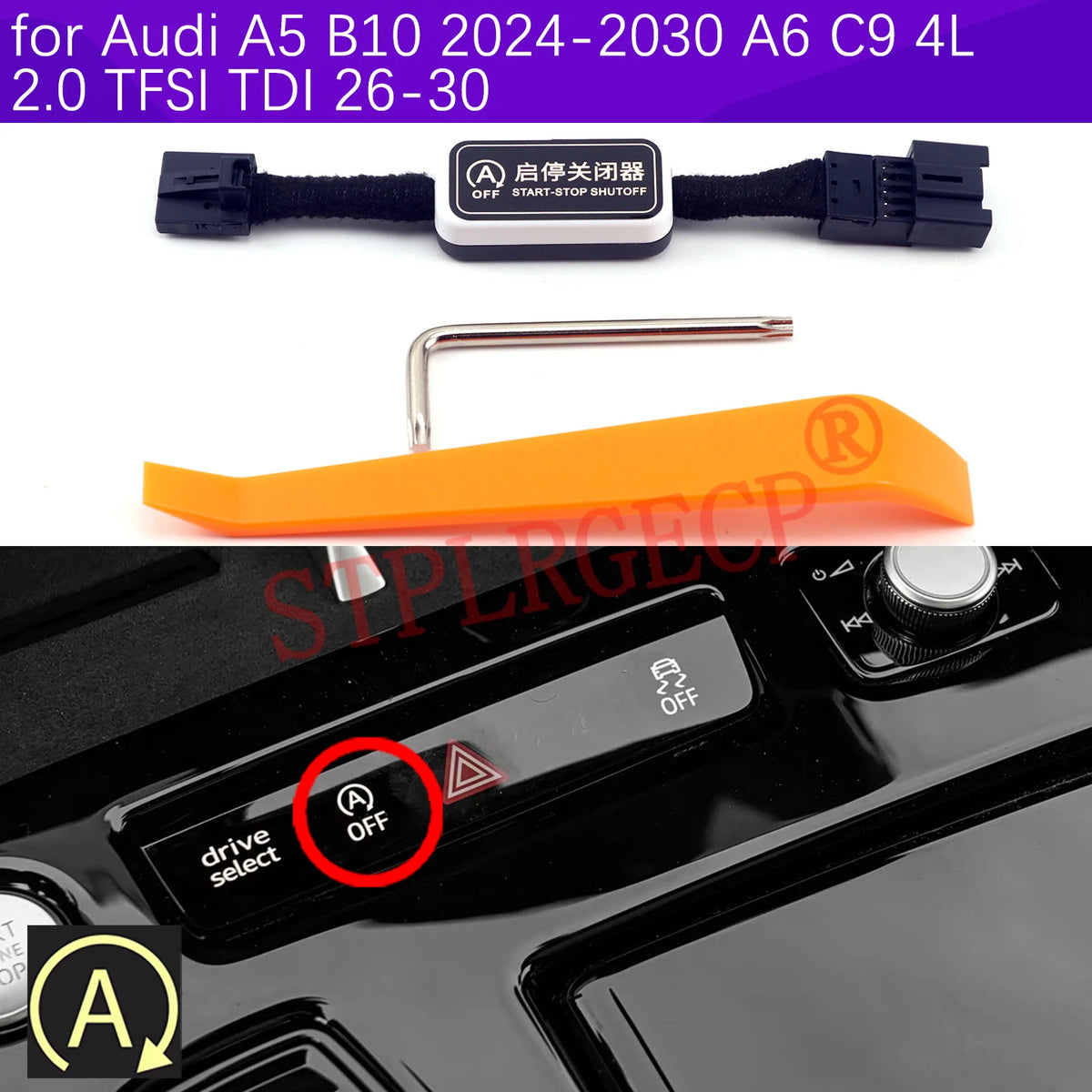 For Audi A5 B10 2024-2030 A6 C9 4L 2.0 TFSI TDI 2026-2030 Car Automatic Stop Sta for Audi B10 A6 C9 2024-2030 - Automoti