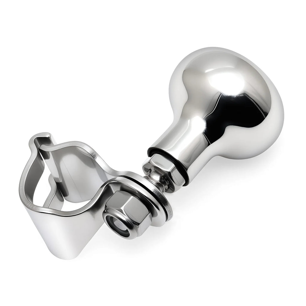 Turning Steering Wheel Booster Spinner Knob 360 Degree Rotation Stainless Steel 316 Bearing Powe - Automotive LED Light