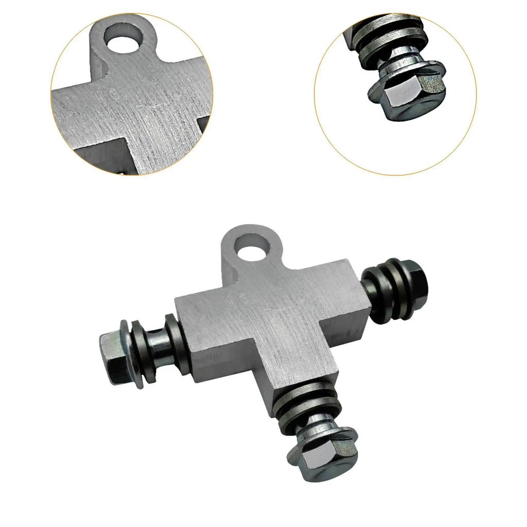 Hydraulic Brake Oil Line Tee M10 T Shape Brake Tee Fitting Beach Kart Brake Hose ATV Sand Access - Automotive LED Light
