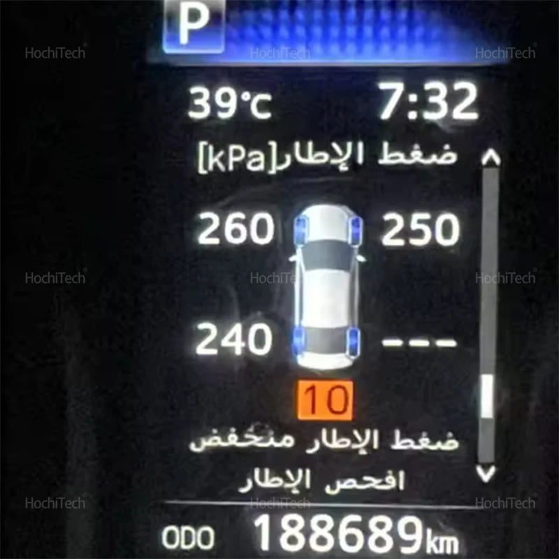 For Toyota RAV4 Wildlande XA50 5th 2019-2024 TPMS Tire Digital LCD Display Auto  for Toyota RAV4 XA50 2019-2024 - Automo