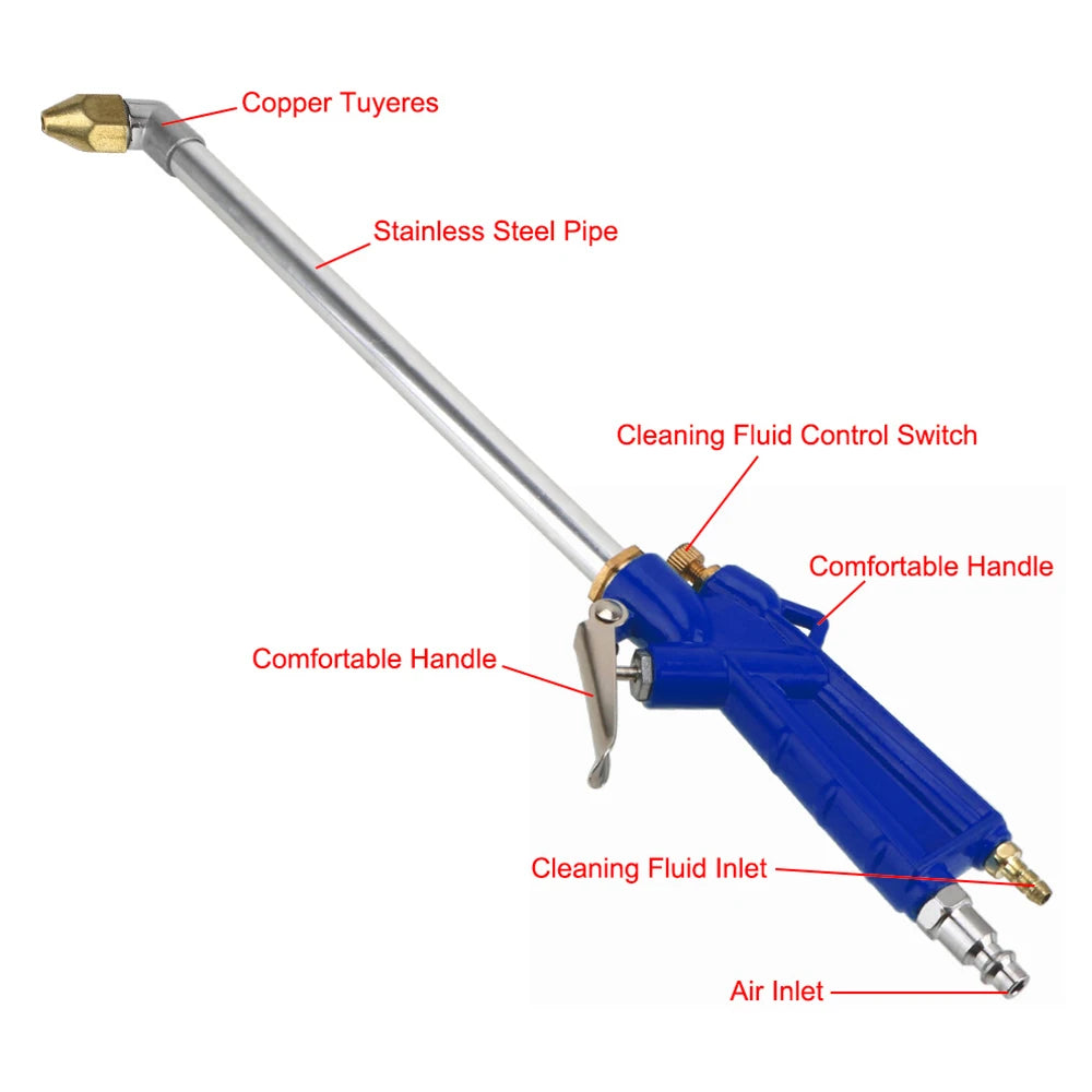 Pneumatic Cleaning Tools Car Washer Nozzles High Pressure Gun Hose Washing Garden Watering Wash  - Automotive LED Light