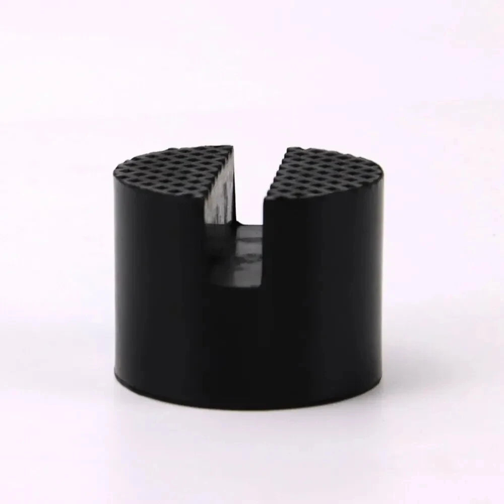 1PC Universal Jack Rubber Support Pad Durable Wear Resistant Car Slotted Frame Rail Floor Socket - Automotive LED Light