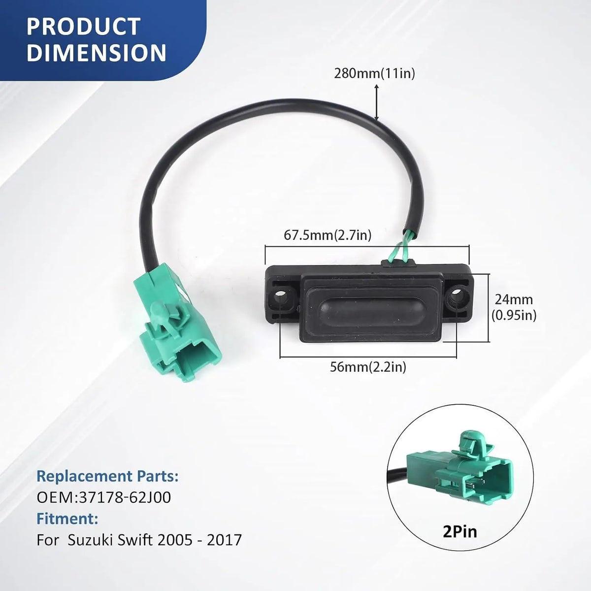 Car For Suzuki Swift Accessories 2005-2017 Suzuki Swift 2007 Tailgate Rear Trunk for Suzuki 2005-2017 - Automotive LED L