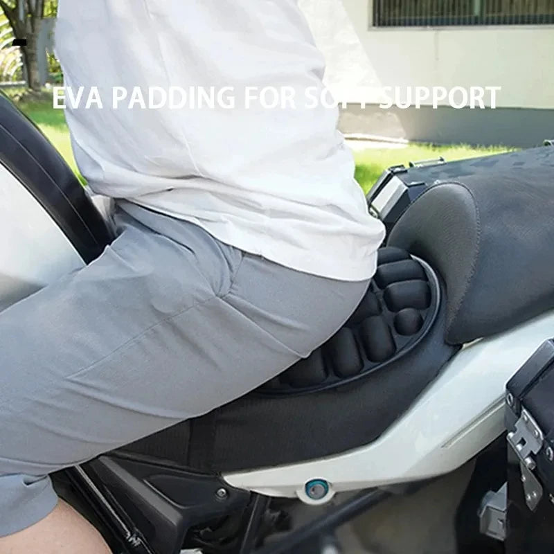 Motorcycle Seat Cushion Black Foam Soft Comfortable Breathable Seat Covers Mats Motorcycles Elec - Automotive LED Light