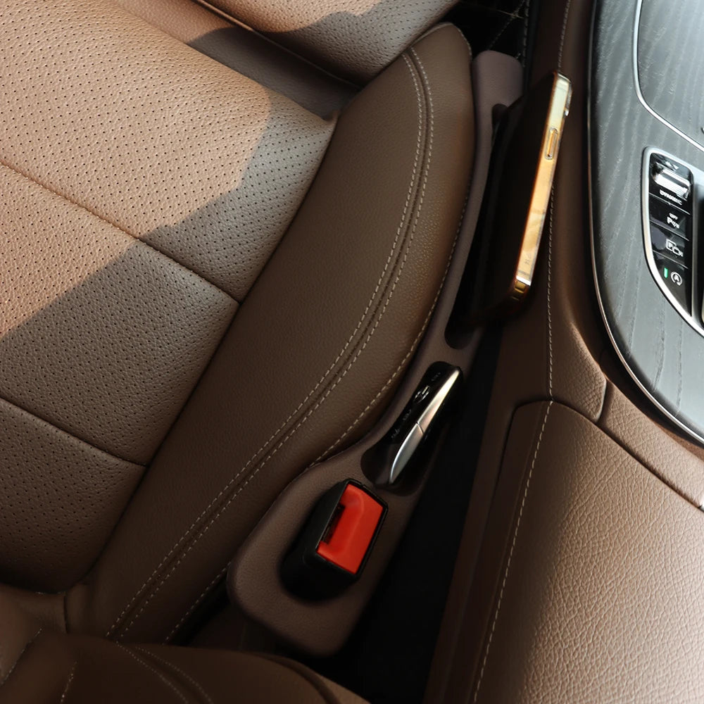 1 Pair Universal Car Seat Gap Plug Strip Side Seam Car Gap Filler Leak Proof Seat Gap Storage Or - Automotive LED Light