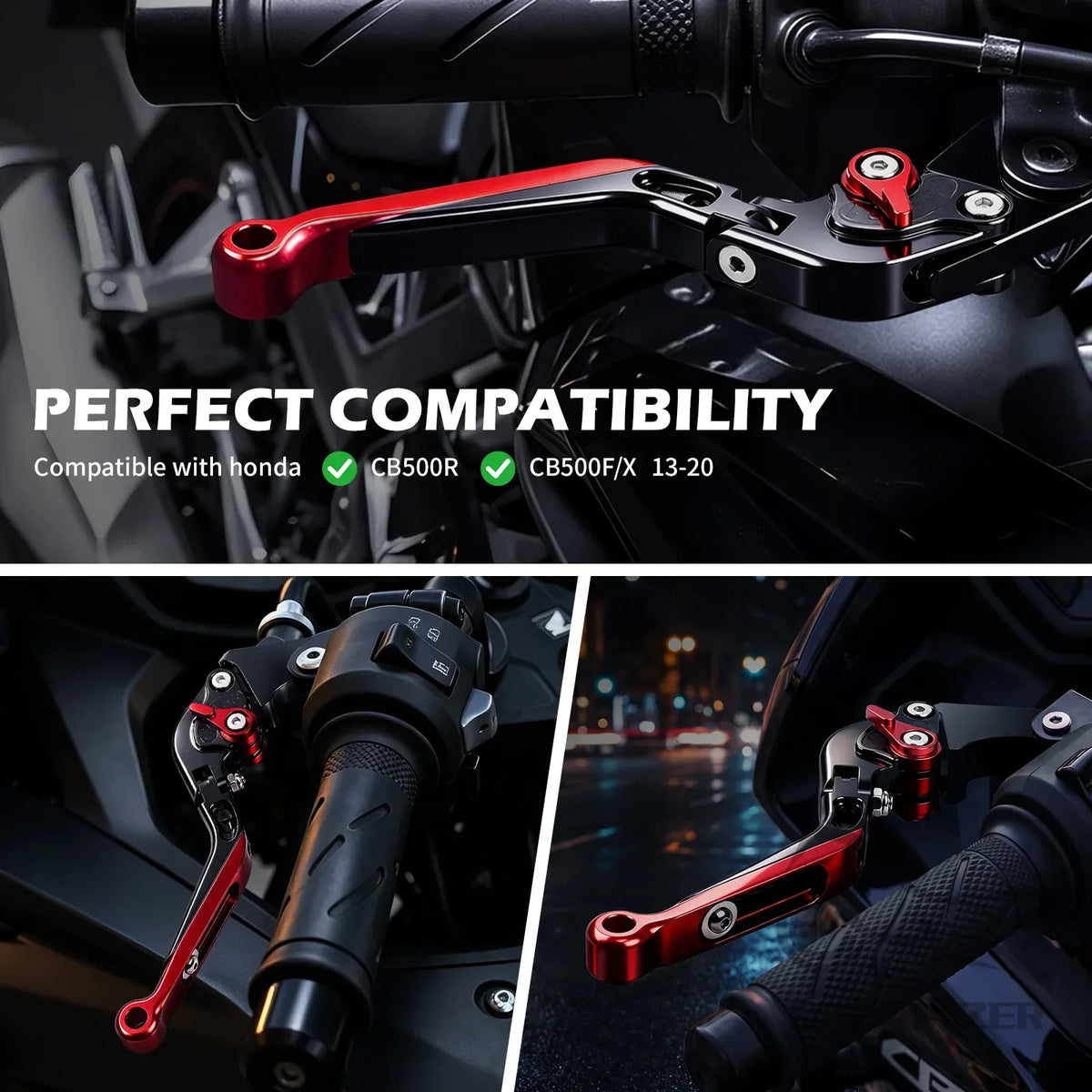 Brake Handle Motorcycle CNC Aluminum Adjustable Foldable Brake Clutch Lever Set  for HONDA 2013-2020 - Automotive LED Li