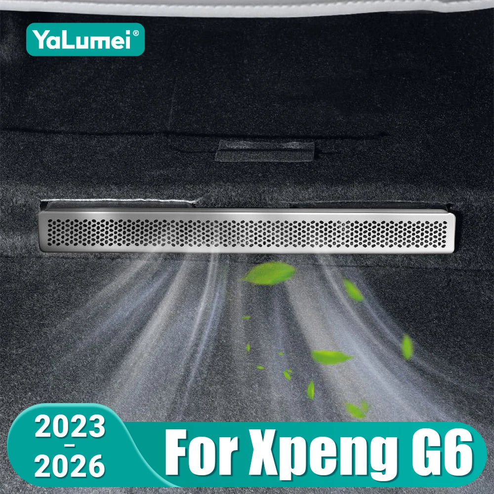 For Xpeng G6 2023 2024 2025 2026 Stainless Steel Air Outlet Under Car Seat Air V for Seat G6 - Automotive LED Light