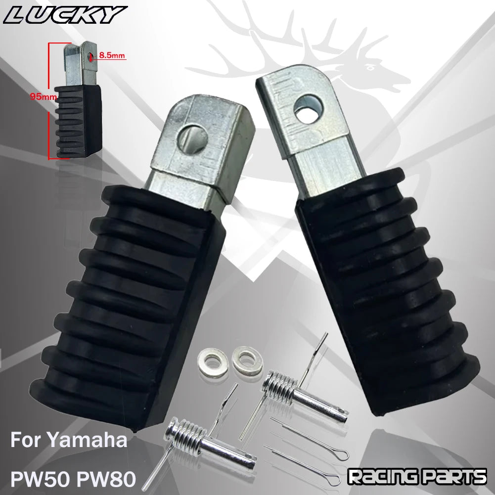 Motorcycle Foot Pegs Foot Rest Pedal Bracket For Yamaha PW50 PW80 Non Slip Footp for PW80 PW50 - Automotive LED Light