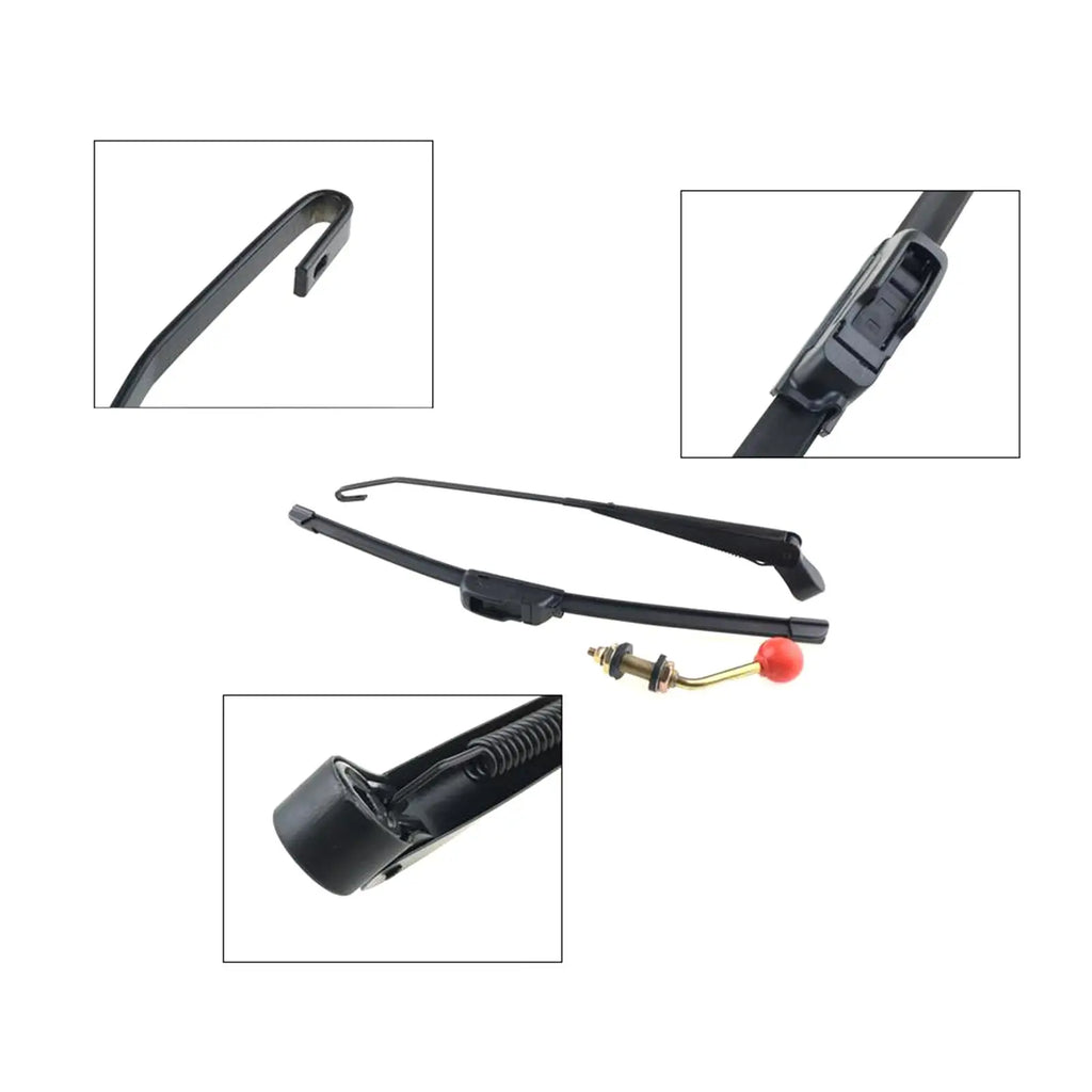 Hand Operated Manual Wiper Universal Windshield Wiper Kit Metal Assembly Durable Parts for Kart  - Automotive LED Light