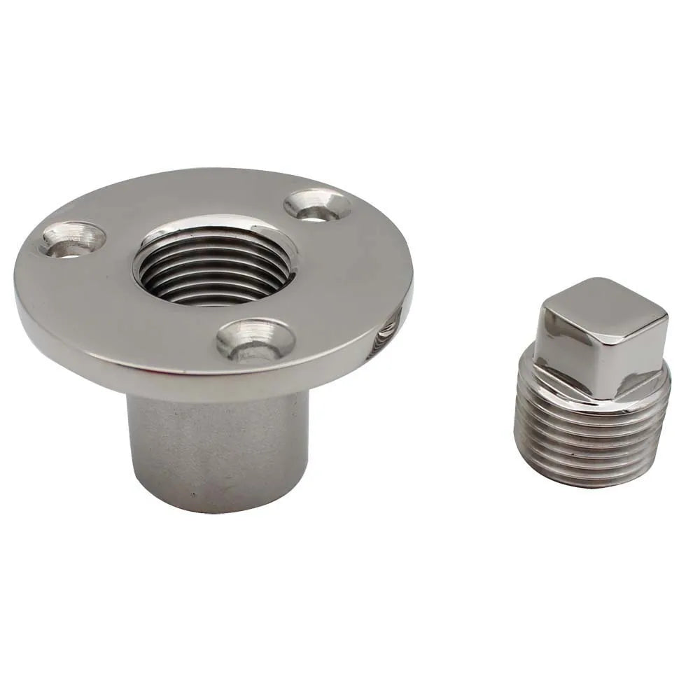 1Pc Boat Accessories 316 Stainless Steel Screw Type Garboard Drain Plug Drain Bung Replacement M - Automotive LED Light