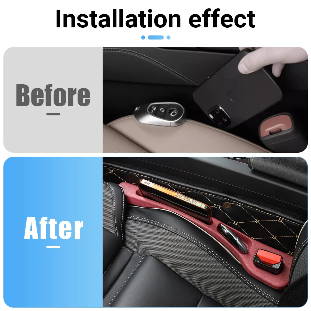 Car Seat Gap Leak Proof Sealing Strip, Seam Storage Box, DRIVER'S SEAT Filling Strip, Universall - Automotive LED Light