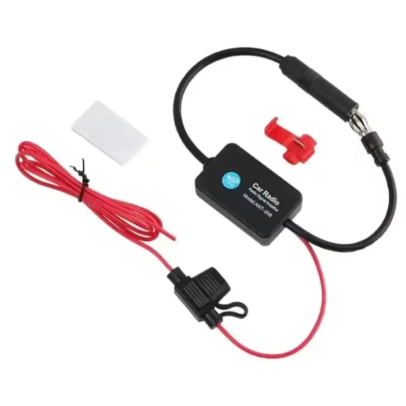 Auto Car Radio FM Antenna Signal Booster Amplifier ANT-208 Enhancer Device Android Player Antenn - Automotive LED Light