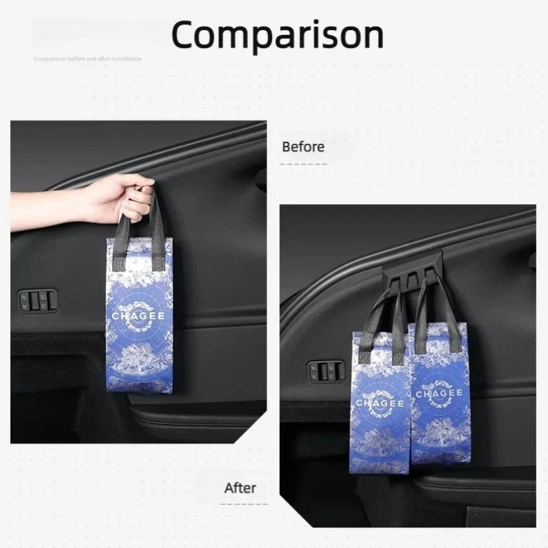 2pcs Hook For Tesla Model Y Juniper 2025+ Launch Rear Trunk Hook Hidden Organizer Umbrella Bag H - Automotive LED Light