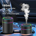 180ML Mini Air Humidifier USB Electric Aroma Diffuser Essential Oil Purifier Aromatherapy Mist M - Automotive LED Light