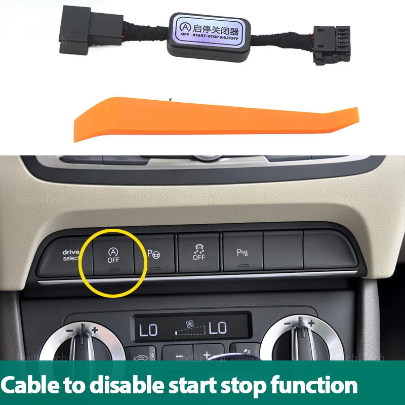 For Audi Q3 8U 2012-2018 Automatic Stop Start Engine System Device OFF Button Co for Audi Q3 2012-2018 - Automotive LED