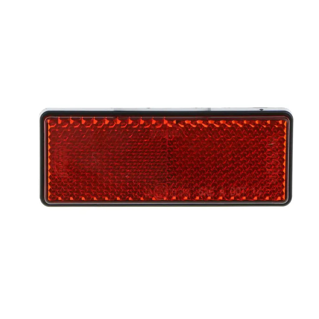 Car Bicycle Light Reflective Strip Plastic Adhesive Safety Reflector Sticker Rectangular for Mot - Automotive LED Light