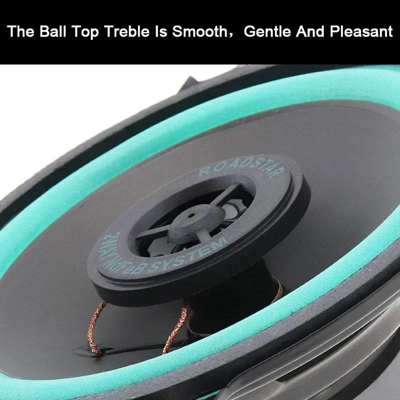 4/5/6.5 Inch Universal Car Coaxial Speakers HiFi Automotive Audio Full Range Frequency Subwoofer - Automotive LED Light