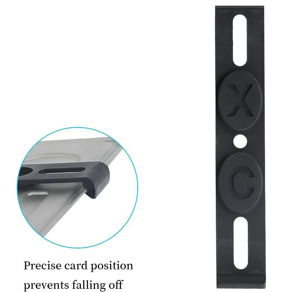 Frameless Black License Plate Holder ABS Car Mount Clip Clamps Brackets Universal Number Plate F - Automotive LED Light
