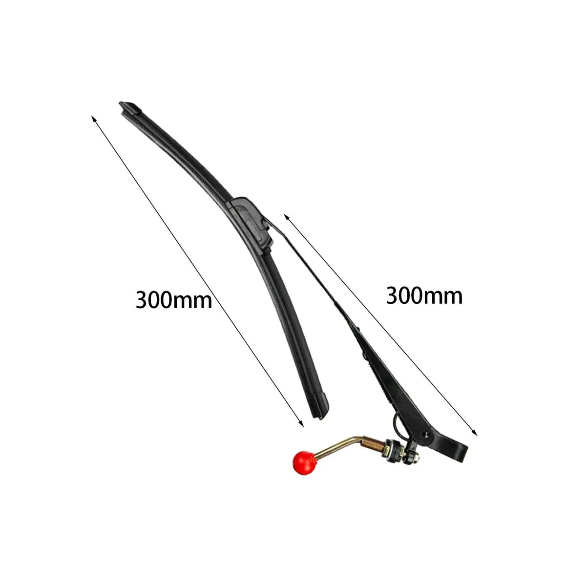 Hand Operated Manual Wiper Universal Windshield Wiper Kit Metal Assembly Durable Parts for Kart  - Automotive LED Light