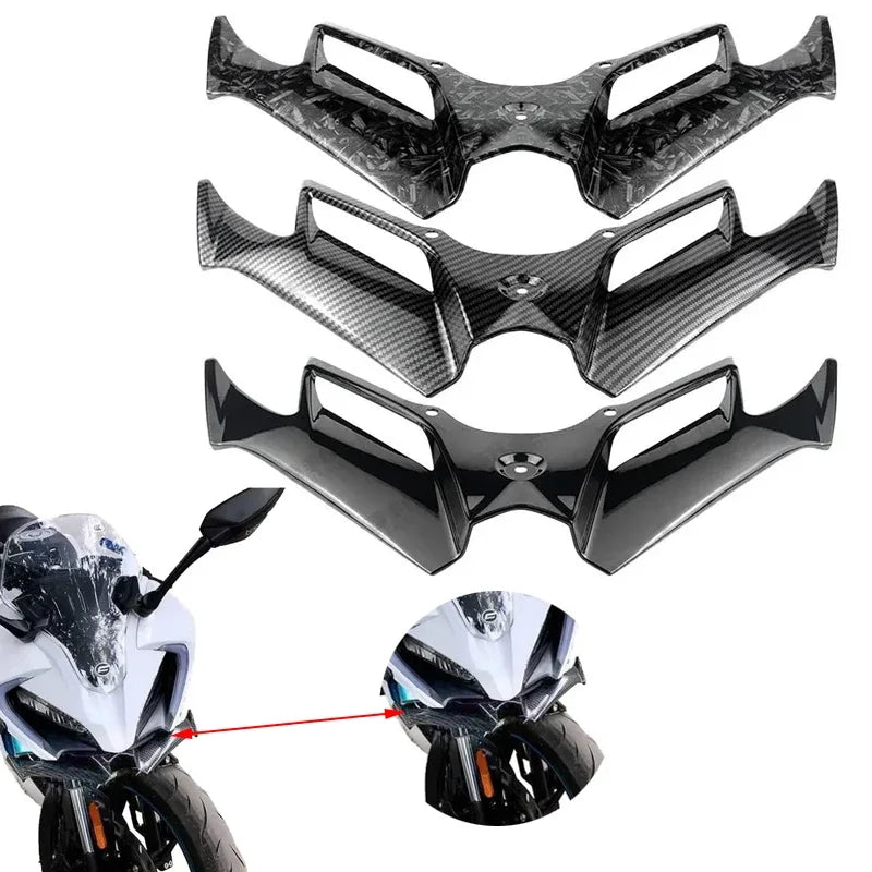 Motorcycle Winglet Aerodynamic Wing Kit Spoiler Motor Accessories For KawasakiNinja 300 Ninja250 - Automotive LED Light