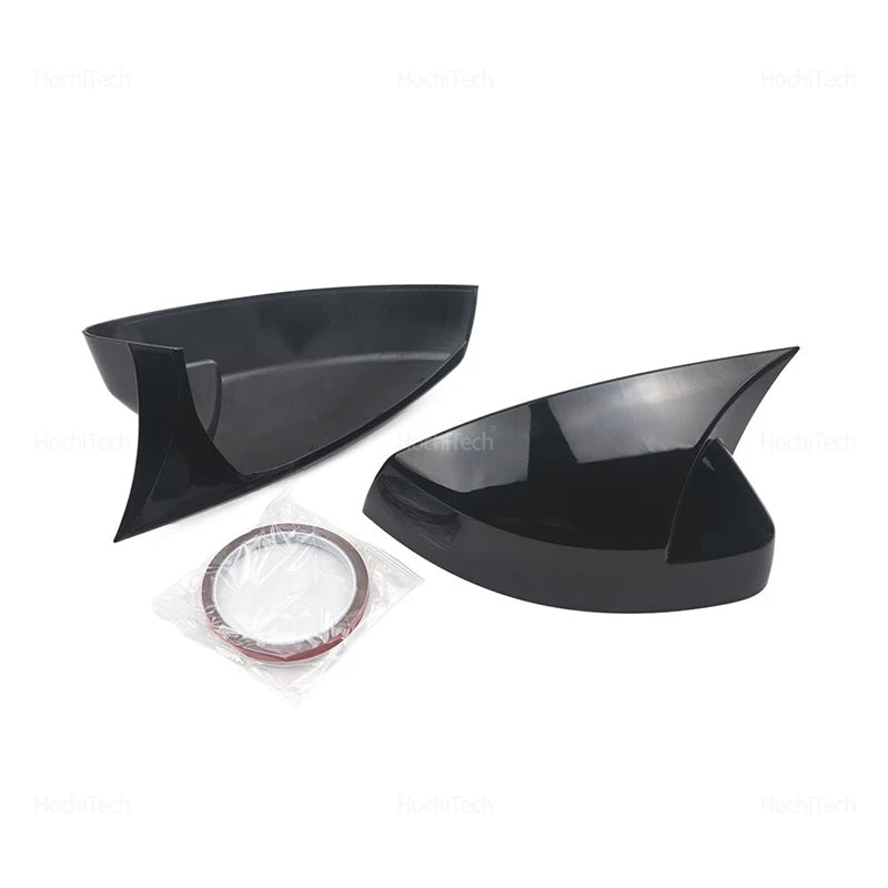 For Audi A3 S3 RS3 8V 2013-2019 2pcs Glossy Black Horn Style Add on Rearview Ext for Audi RS3 S3 A3 2013-2019 - Automoti